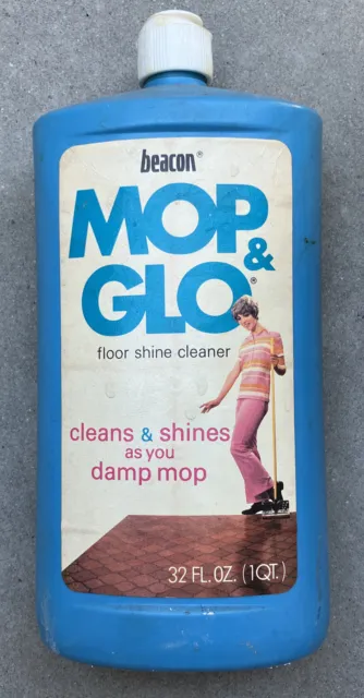 Vintage 80s Beacon Mop & Glow Woman In Polyester Pants Stepping Lehn&Fink Scarce