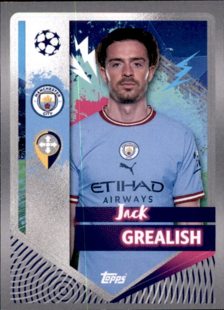 CHAMPIONS LEAGUE 22/23 Sticker 322 Jack Grealish - Manchester City FC ...
