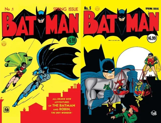 Batman 1 & 5 Nm Facsimile Edition  (2023) Reprints Original