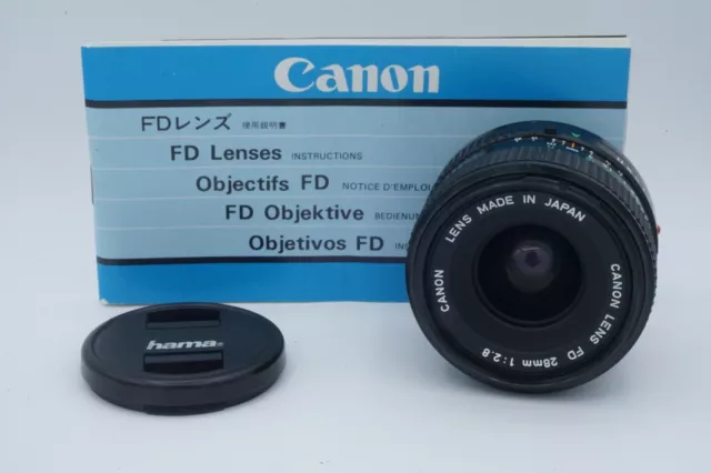 Objectif grand angle Canon new FD 28mm f2.8 - Argentique