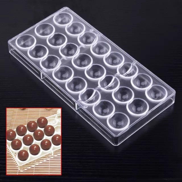 24 Grid Half Ball Chocolate Mold Cake Candy Ice Semi Sphere Mould Cream Tray Nm