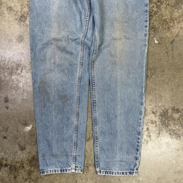 Levis Jeans 550 90s Paper Tag Denim USA Vintage Trousers, Washed Blue, Mens 32”