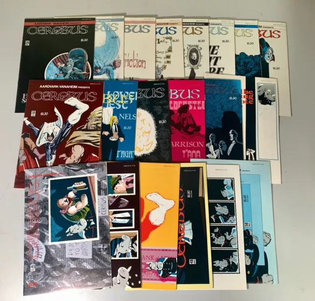 CEREBUS the Aardvark Lot of 20 (#26, 31, 33-50) High Society Dave Sim & Gerhard