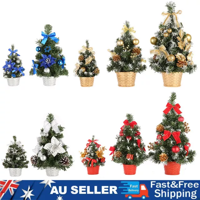 20-40cm Tabletop Artificial Small Mini Christmas Tree Xmas Table Desk Decoration