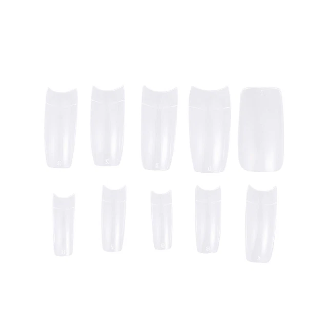 500 pz prodotti finiti manicure trasparenti punte unghie finte