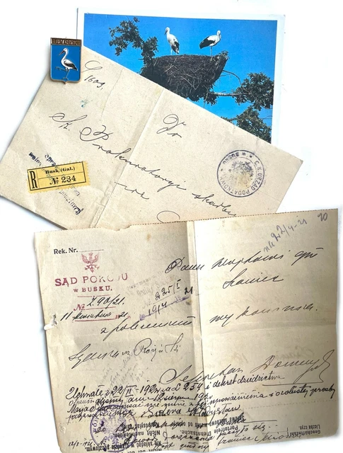 Abzeichen Lwow Lviv Busk Stempel Steuer Urzad Podatkowy Österreich, Polen, Ukraine
