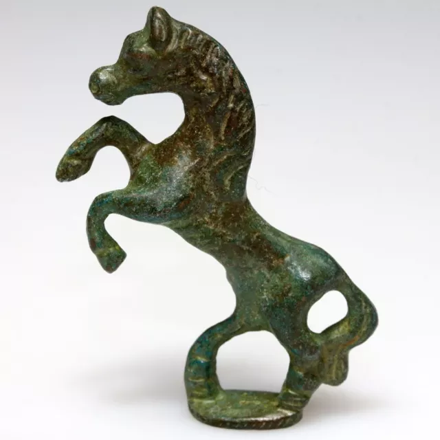 Ancient Roman bronze horse shape statue, ornament, circa 100-300 AD
