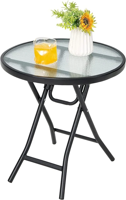 Bistrotisch klappbar Beistelltisch Gartentisch Couchtisch Balkontisch φ46cm rund