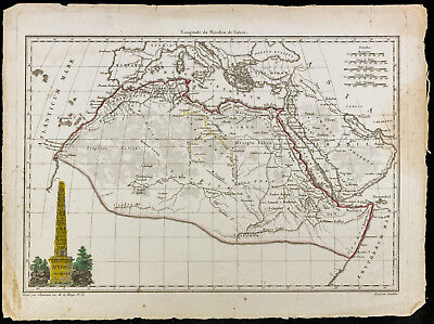 1812, landkarte Antik Afrika Du Nord, Malte-Brun. Antik Map Von Africa 2