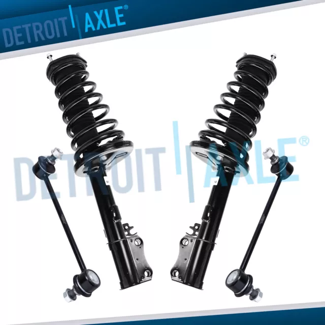 REAR Coil Spring Strut Assembly & Sway Bar Link for Toyota Camry Solara