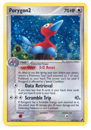 Porygon2 - 12/115 - Holo Rare NM, English Pokemon EX Unseen Forces