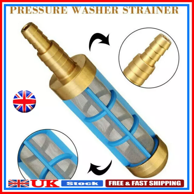 Brass HD 3/4" 1/2" Hose Water Suction Strainer Pickup Filter for Pressure Washer
