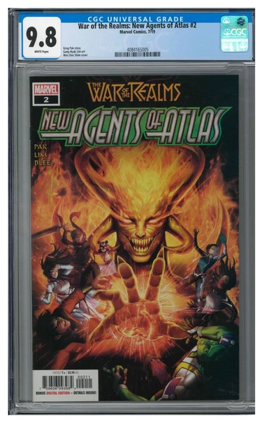 War of the Realms: New Agents of Atlas #2 (2019) Key 1st Master Sword CGC GA157