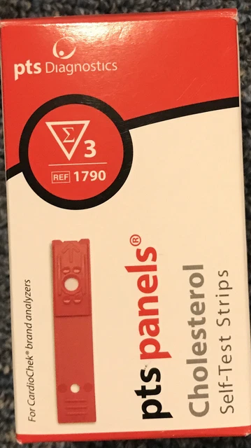 Tiras de autoprueba de colesterol PTS Diagnostics 1790