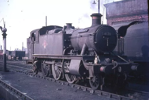 Original colour slide of 4176 WR steam loco