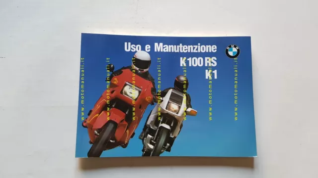 BMW K1 - K 100 RS 1989-90 manuale uso manutenzione italiano moto originale