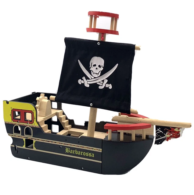 Le Toy Van Barbarossa Pirate Ship Wooden