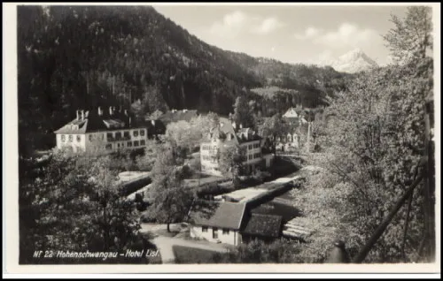 SCHWANGAU ~1933 Hotel Lisl mit Forsthaus Bayern AK alte Postkarte Postcard
