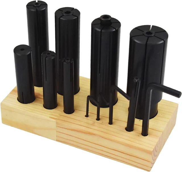 8 Pcs Expanding Arbors Set Mandrels 1/4 to 1-1/4 Lathe Milling High Precision