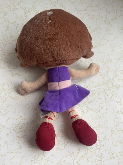 DISNEY JR. LITTLE Einsteins Girl June Plush 9" Doll Brown Hair Purple ...
