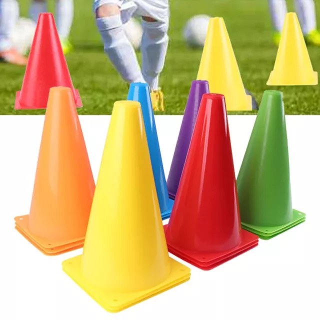 10PCS Agility Cone Marker Sports Training  Safety Cones Markers Football Soccer