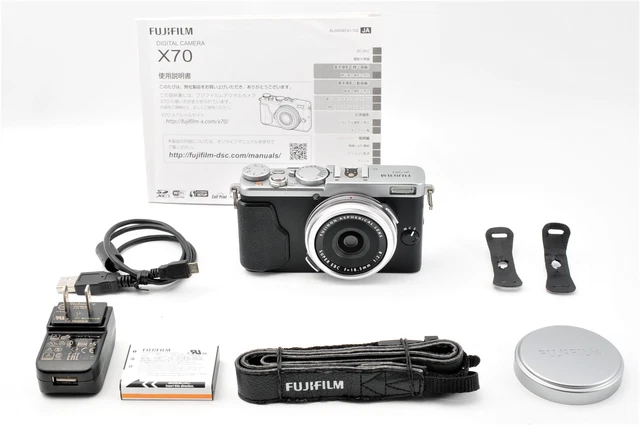 *Near MINT+++* Fujifilm X70 Silver 16.3MP Compact Digital Camera From JAPAN