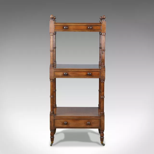 Antique Whatnot, English, Mahogany, Three Tier, Victorian, Display Stand, c.1860 2