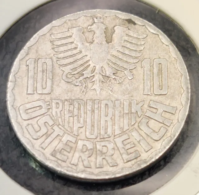 1972 Austria 10 Groschen World Coin