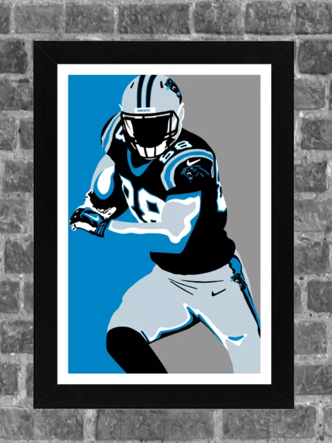 Carolina Panthers Greg Olsen Portrait Sports Print Art 11x17