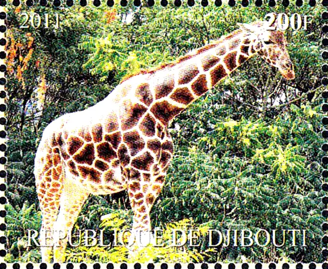 MNH postfrisch Tier Wildtier Giraffe Paarhufer Tierwelt Fauna Afrika Natur / 485