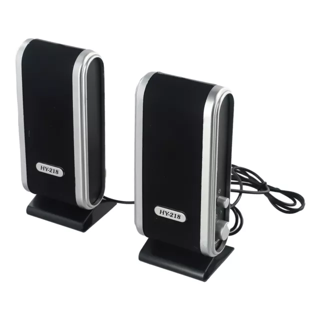 Stylish USB Powered Speakers 2 PCS Set Portable Outdoor Speakers Home Use