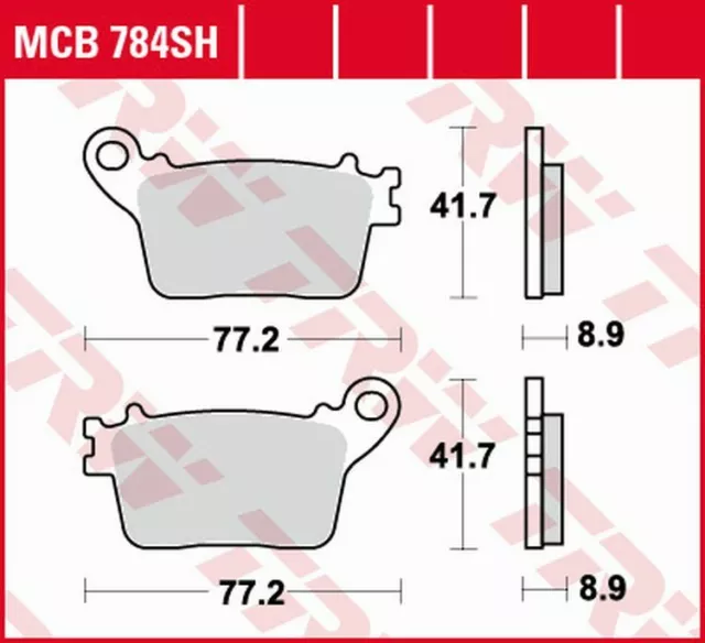 TRW Sinter Bremsbeläge hinten für Honda CBR 1000 RR Fireblade