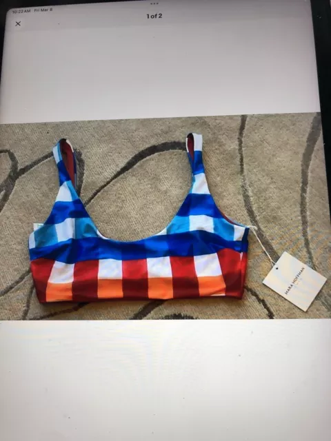 Mara Hoffman Lydia Bikini Top NWT L