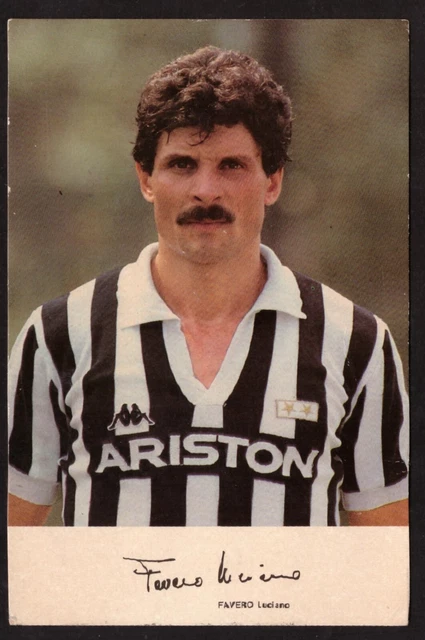 Cartoncino Calcio Autografata Favero luciano Juventus