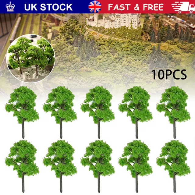 10pc 12cm Model Trees Garden Wargame Train Railway Architectural Scenery Layout~