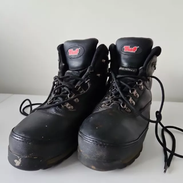 MENS STEEL TOE cap work boots size 9 waterproof £8.00 - PicClick UK