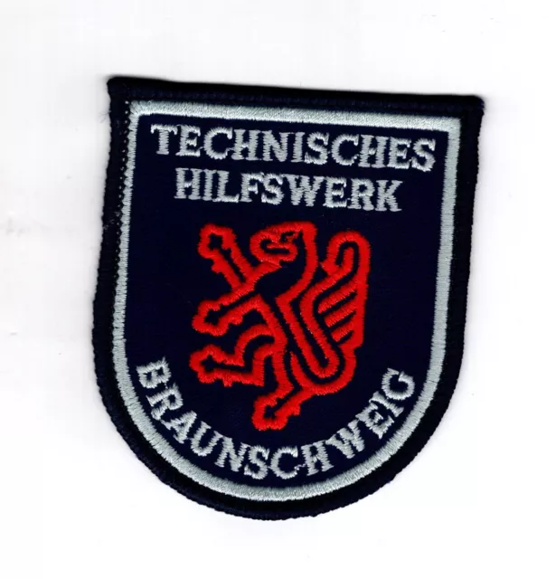 Älterer Aufnäher Patch THW Technisches Hilfswerk Braunschweig