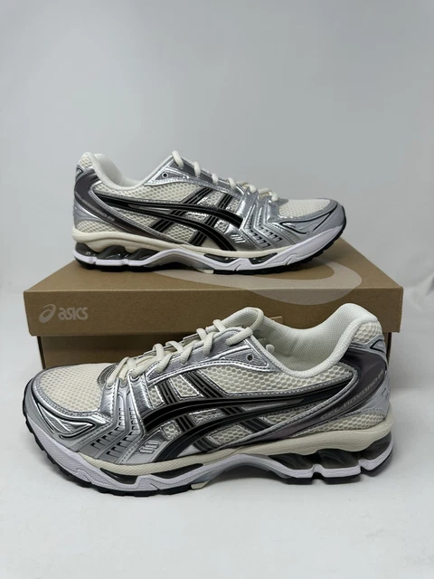 ASICS Gel-Kayano 14 Silver Cream Black Plum Mens/WMNS Sizes  (1201A019-108)