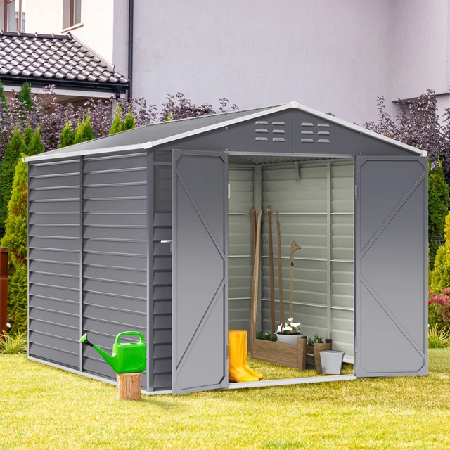 Modular Shelving Systems For Outdoor Garden Tool Storage Sheds 8.5 X 8FT Apex Roof Metal Outdoor Garden Tool Storage Sheds Bike
