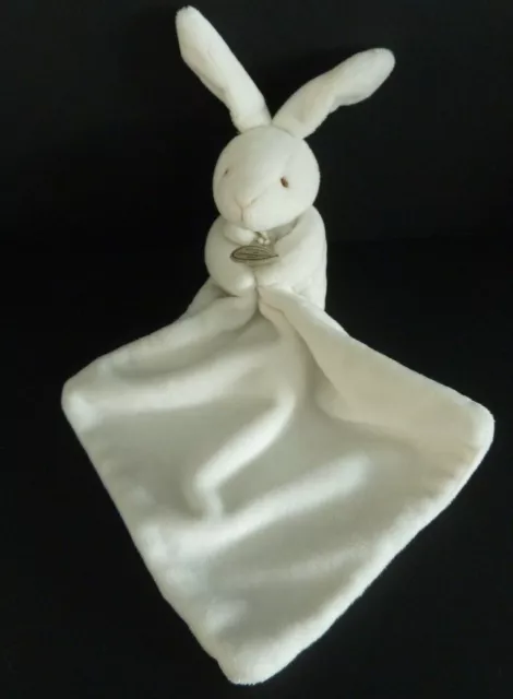 Eb*. Doudou Et Compagnie Peluche Lapin Blanc Mouchoir Double Dc2524 Bnp  Neuf*