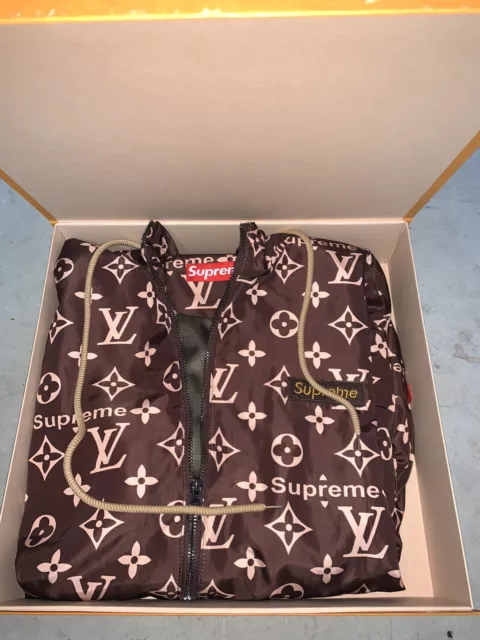 LOUIS VUITTON X Supreme Windbreaker Jacket. Unisex Men's/women's. Includes  Box $483.00 - PicClick