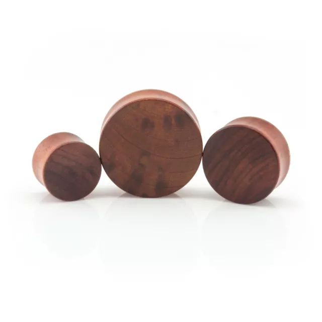 Ear Plug Flesh Tunnel ORGANIC WOOD W DOUBLE FLARE Saddle Stretcher Expander