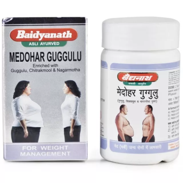 120 tabletas Baidyanath MEDOHAR Guggulu Guggul