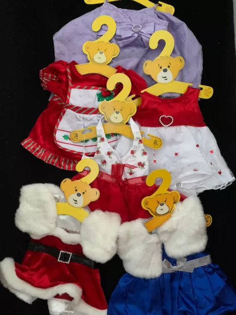 Build A Bear Clothes Bundle Of Party Dress Outfits X 6, All In VGC