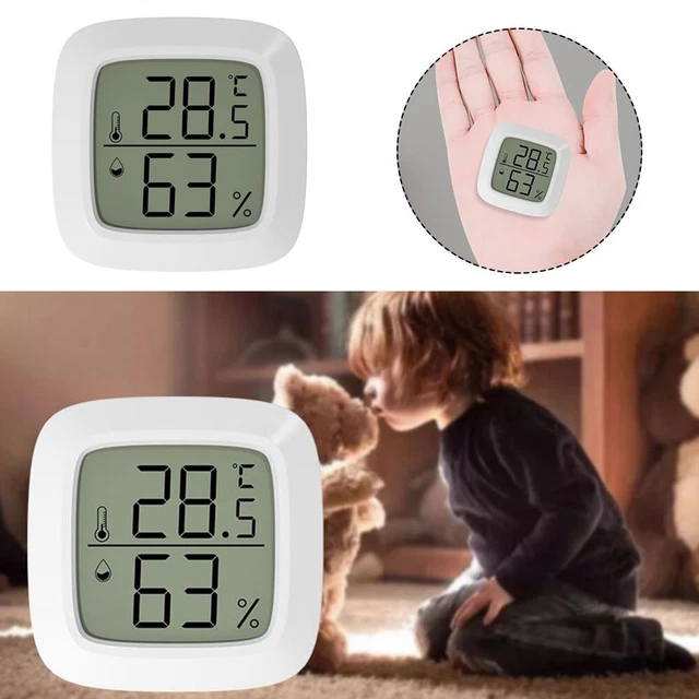 White With Magnetic Suction Thermometer ​White Bedroom And Children's Room