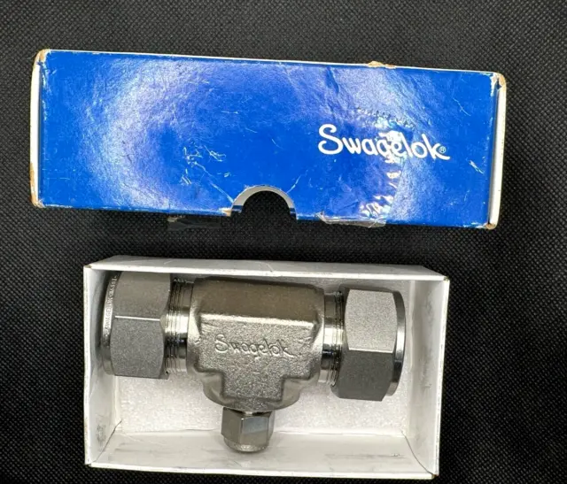 SWAGELOK SS-1610-3-16-6 Stainless Steel Fitting Reducing Union Tee 1" x 1" x 3/8