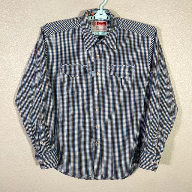 Robert Graham Shirt Mens XL Blue Button Up Long Sleeve Casual Freshly Laundered