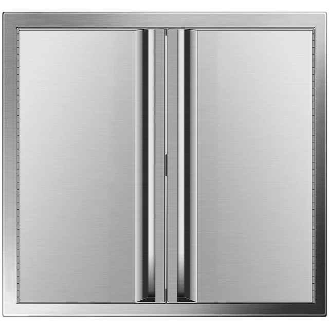 VEVOR 24" x 24" BBQ Access Double Door Outdoor Kitchen Island Stainless Steel