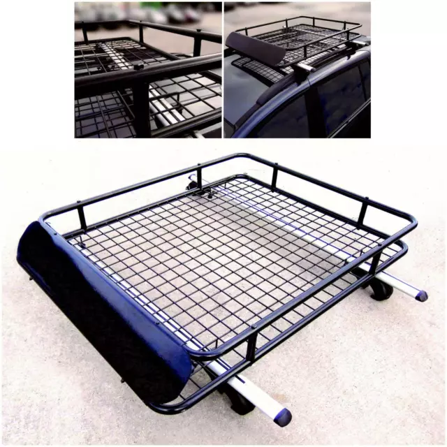 Leisurewize Universal Heavy Duty Steel Aerodynamic Roof Rack Bar Tray Carrier