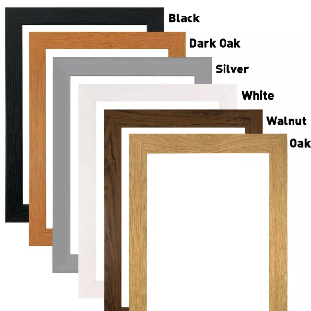 A3 A4 A5 Picture Frame Photo Frame Poster Frames Black White Oak Walnut Silver